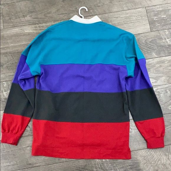 Men’s Vintage 90s Long Sleeve Polo - Picture 2 of 4